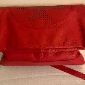 Tory Birch Red Cross body or clutch.